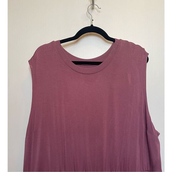 ATHLETA Santorini Cinch midi Dress Stretch Modal Rose size 2X - Picture 5 of 13